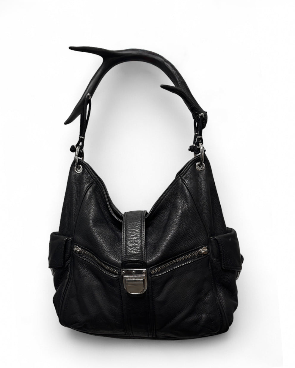 Large All Black Antler Bag