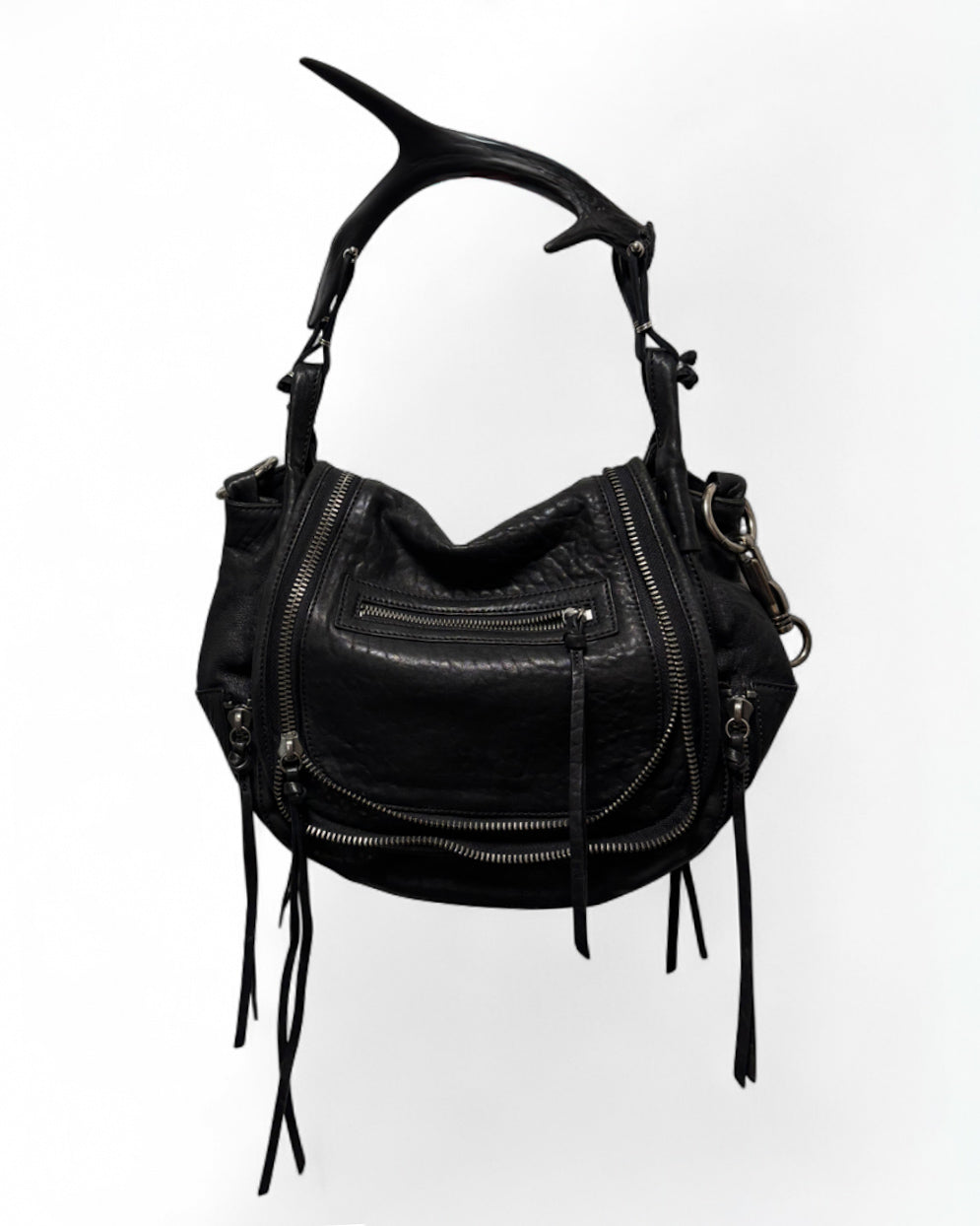 Medium All Black Antler Bag