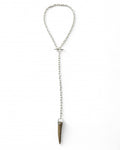 Sterling Silver Antler Tip Necklace