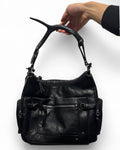 Medium All Black Antler Bag